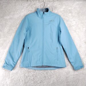 Lauren James PrepTec Rain Jacket Plaid Lined Windbreaker Nylon Womens Medium